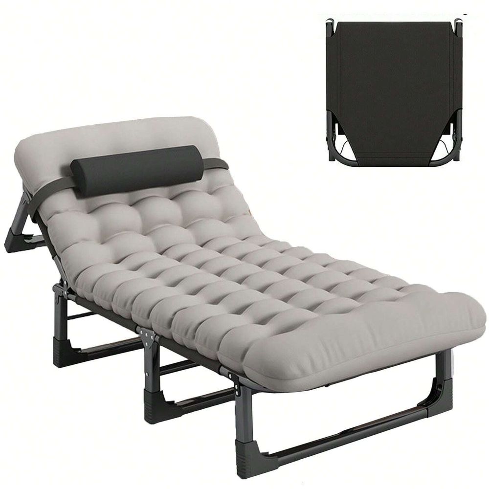 Outdoor Sport Chairs - Cot, 4 Positions Adjustable Reclining Folding