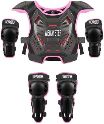 Mtb Elbow Pad - Kids Motocross Body Armor Vest &