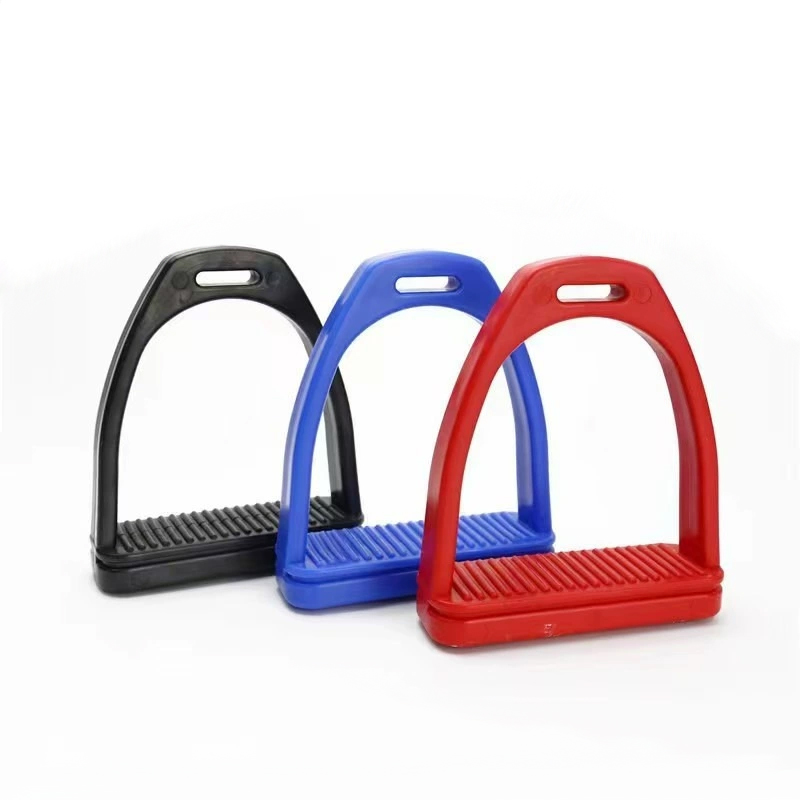 Lunge Line Horse - Multi-Color Plastic Equestrian Stirrups, Non-Slip Safety