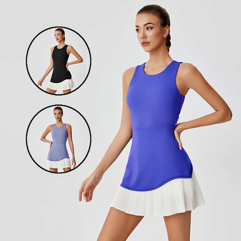 Summer Tennis Dress Hollow Out - Outdoor Sport Dress ulasan dan harga