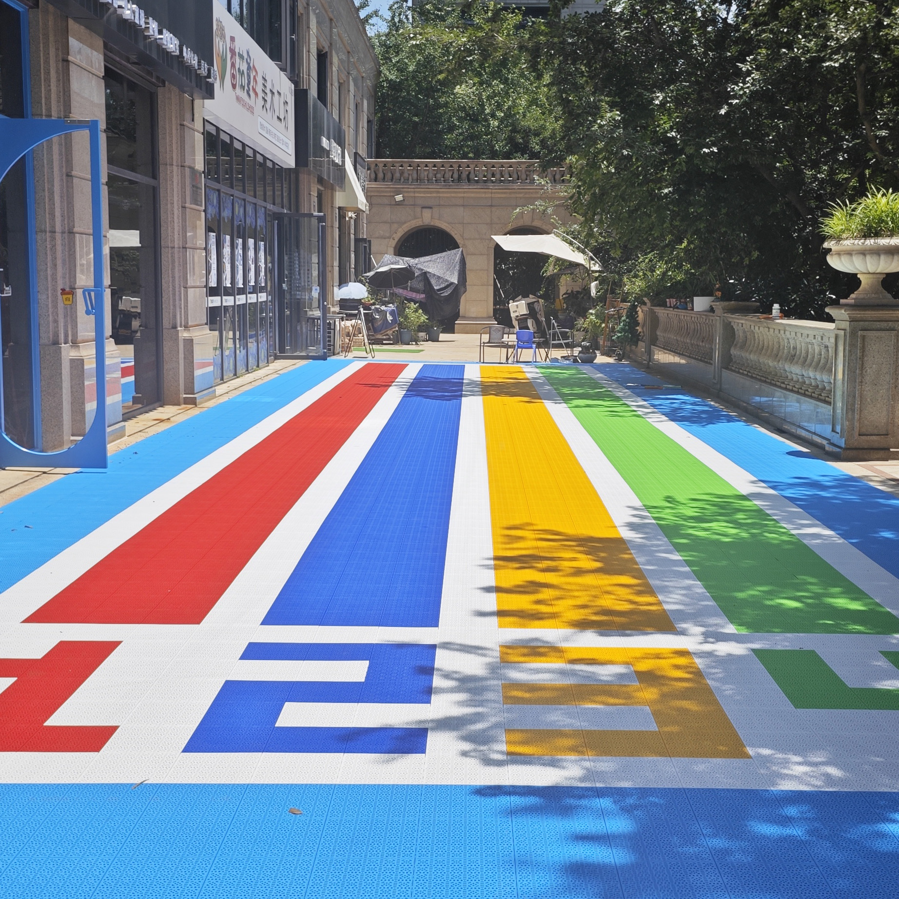 Modern Outdoor Sport Court Til - Outdoor Sport Court Tiles ulasan dan harga