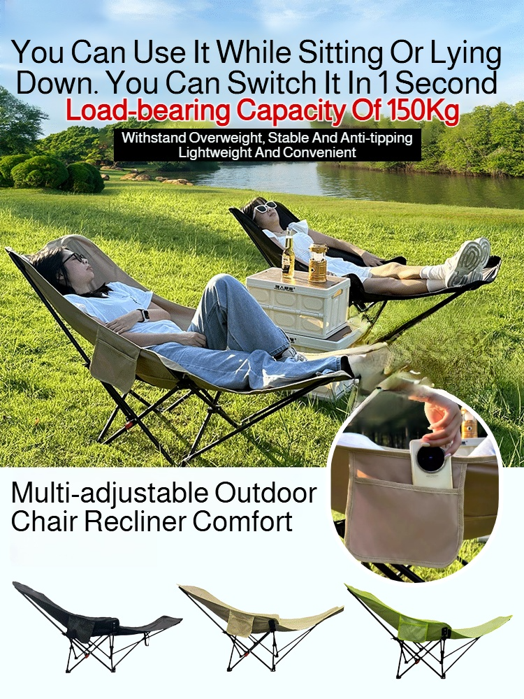 Portable Folding Recliner Beac - Outdoor Sport Chairs ulasan dan harga