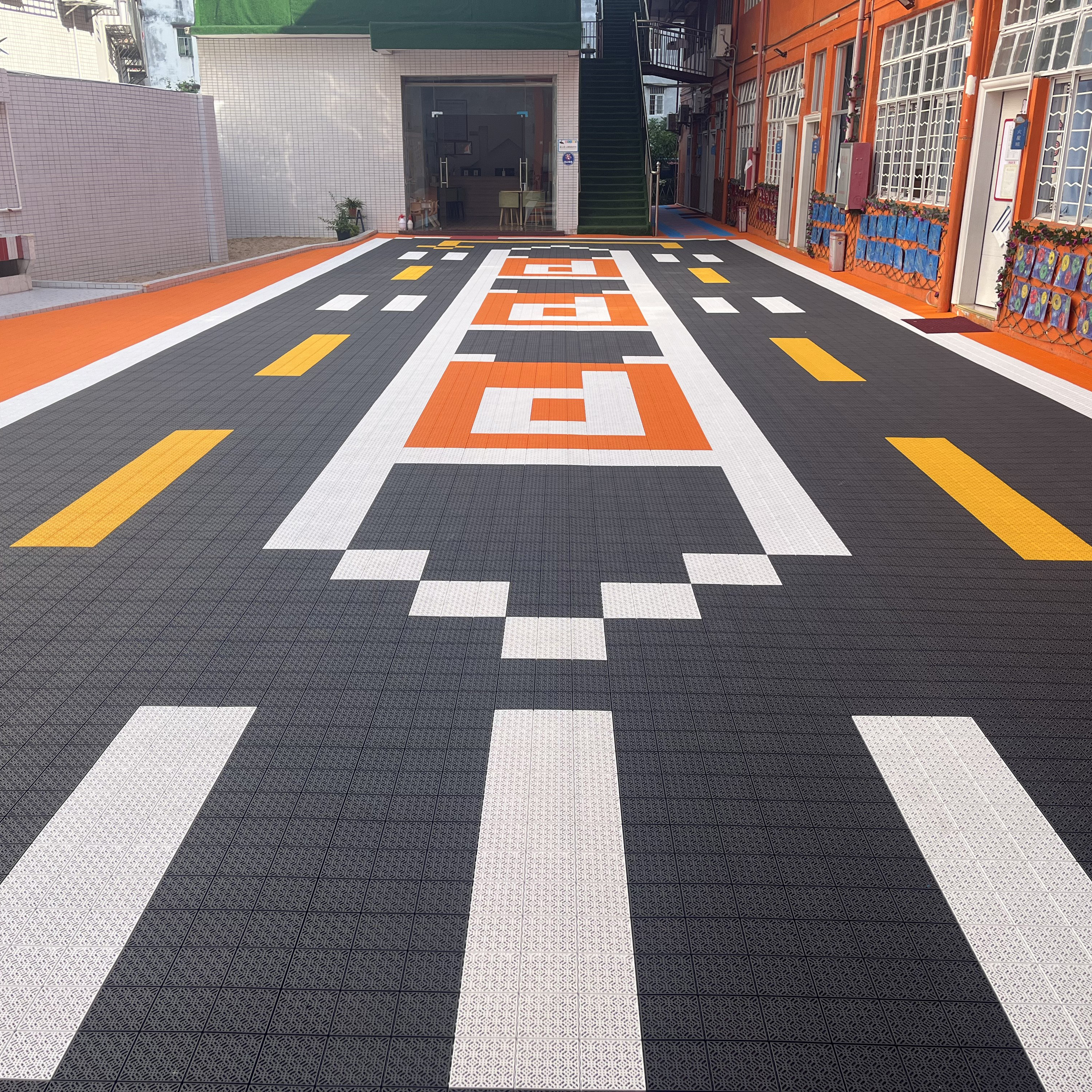 OEM Customized Indoor/Outdoor  - Outdoor Sport Court Tiles ulasan dan harga