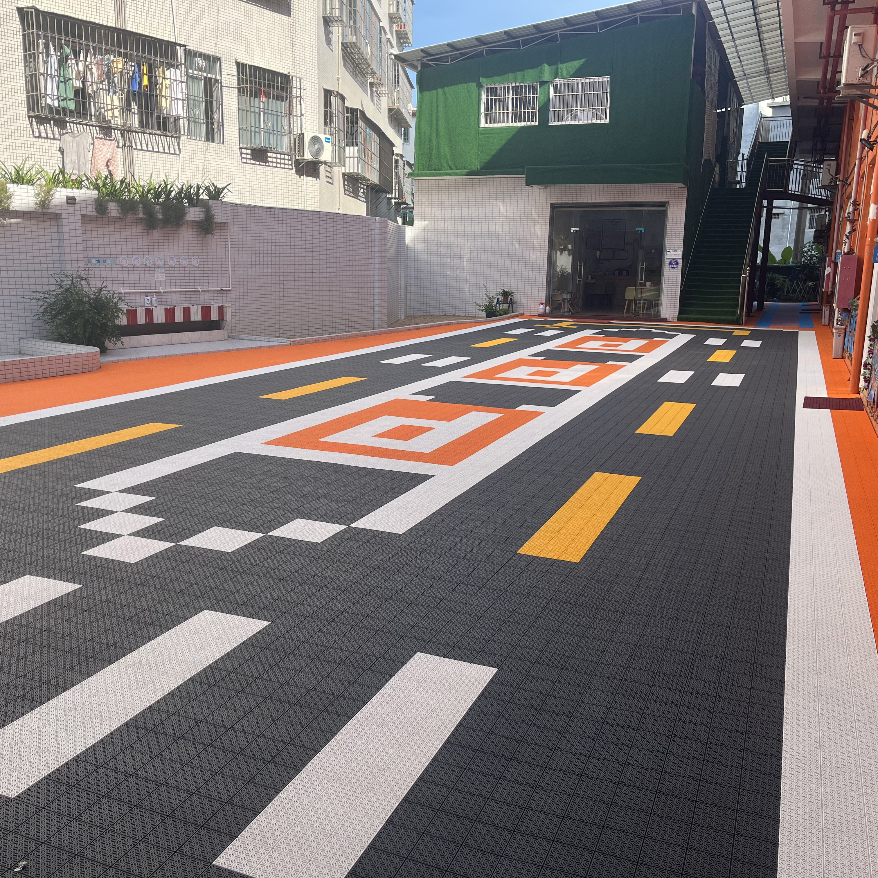 OEM Customized Indoor/Outdoor  - Outdoor Sport Court Tiles ulasan dan harga