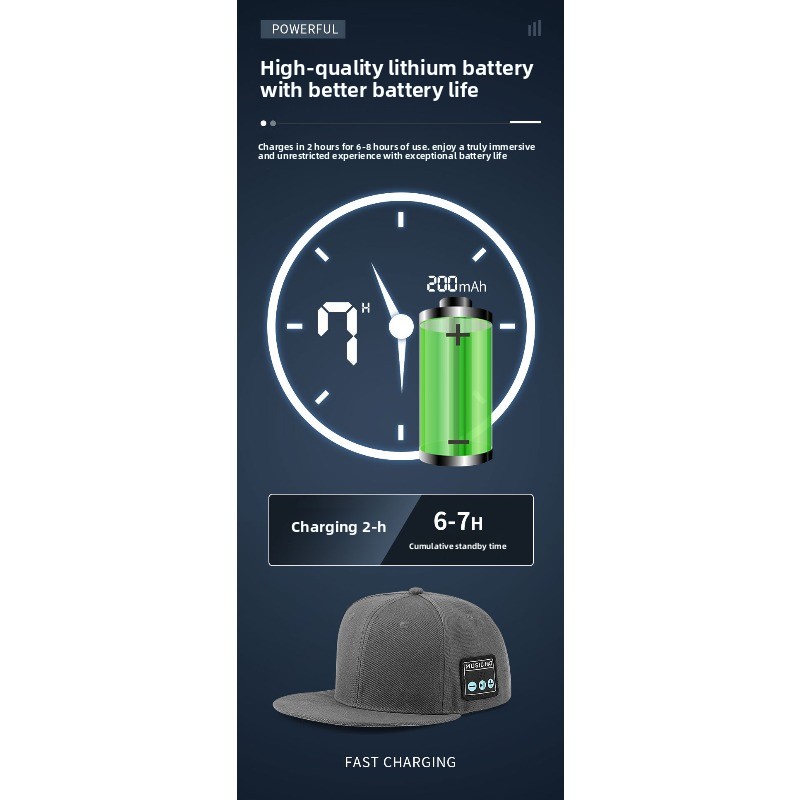 Bluetooth Hat Wireless Speaker - Outdoor Sport Hat ulasan dan harga