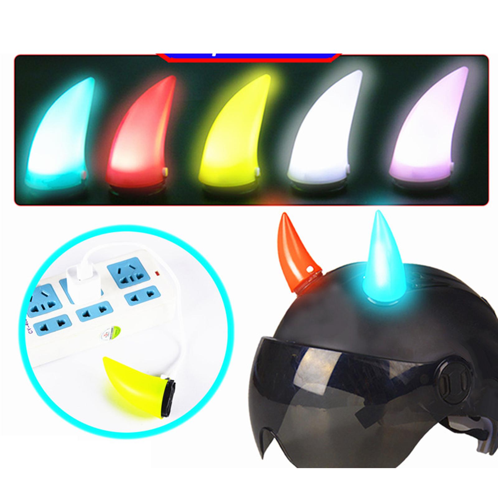 Detachable Devil Horn Light Up - Outdoor Sport Using A Bike ulasan dan harga