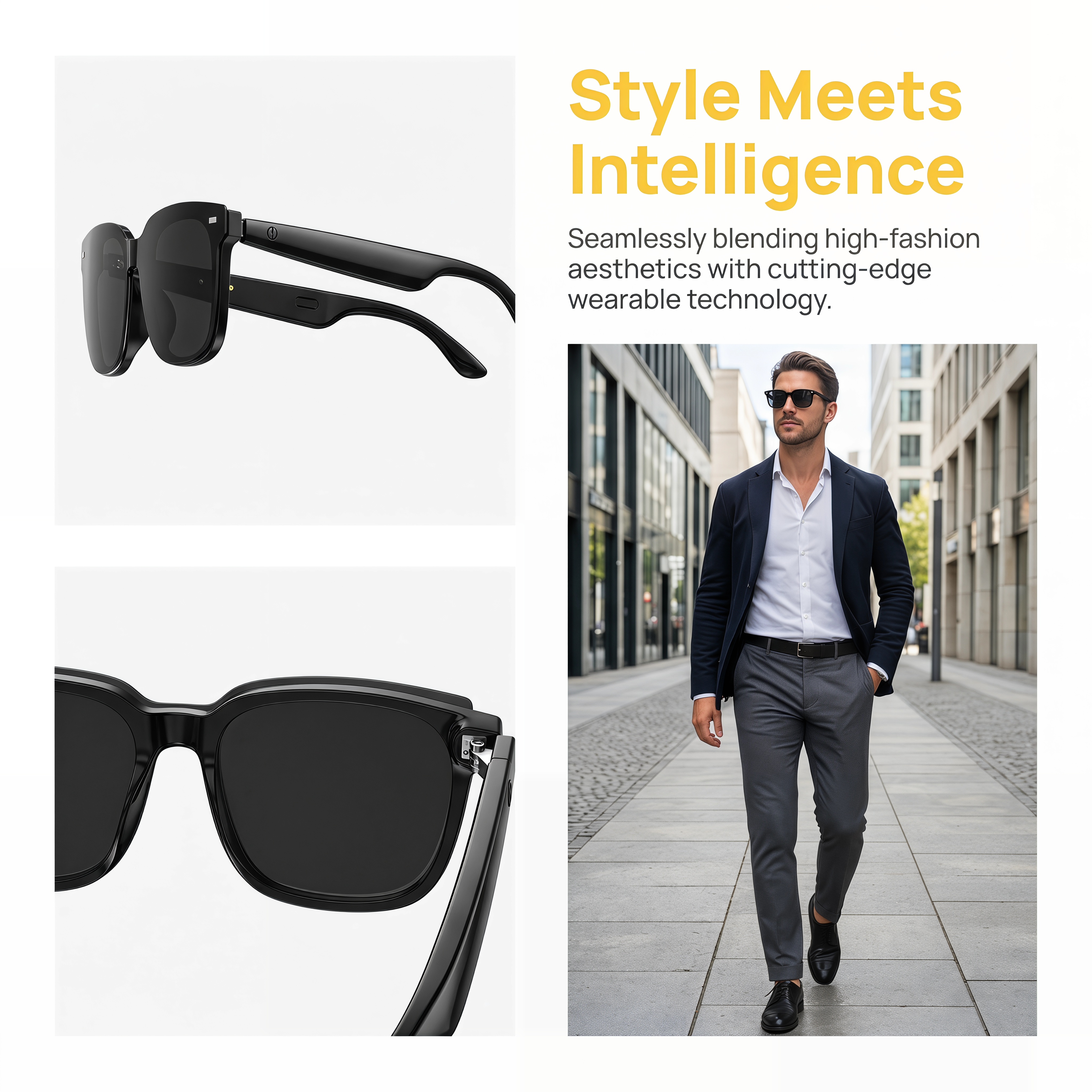 AI Open-Ear Bluetooth Glasses  - Outdoor Sport Is ulasan dan harga