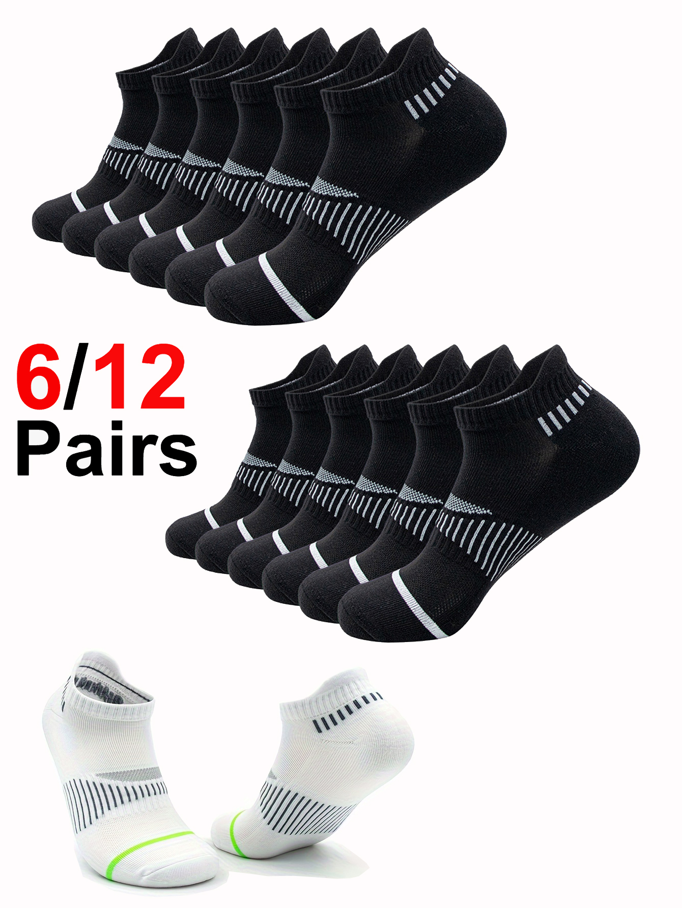 Classic Crew White Men's Socks - Outdoor Sports Activities ulasan dan harga