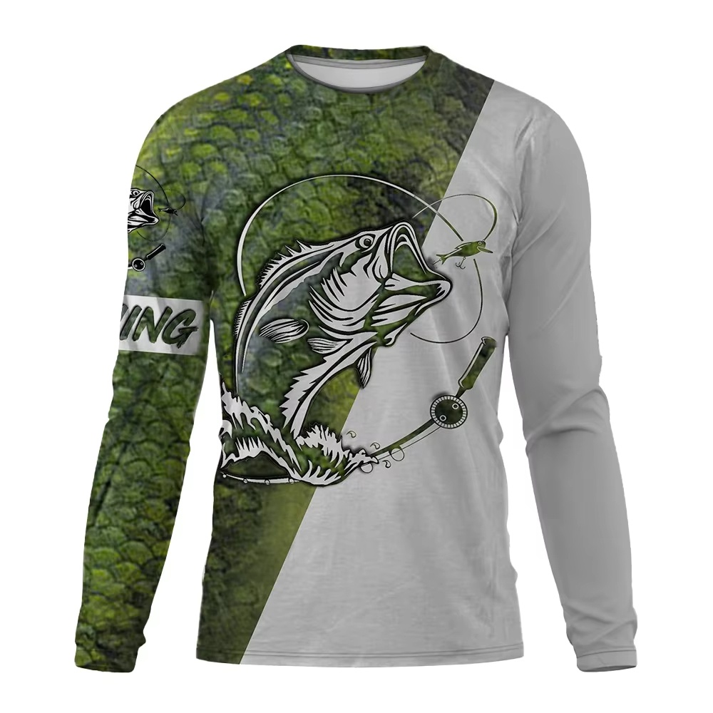 Fashion Fishing Theme Long Sle - Outdoor Sport Is ulasan dan harga