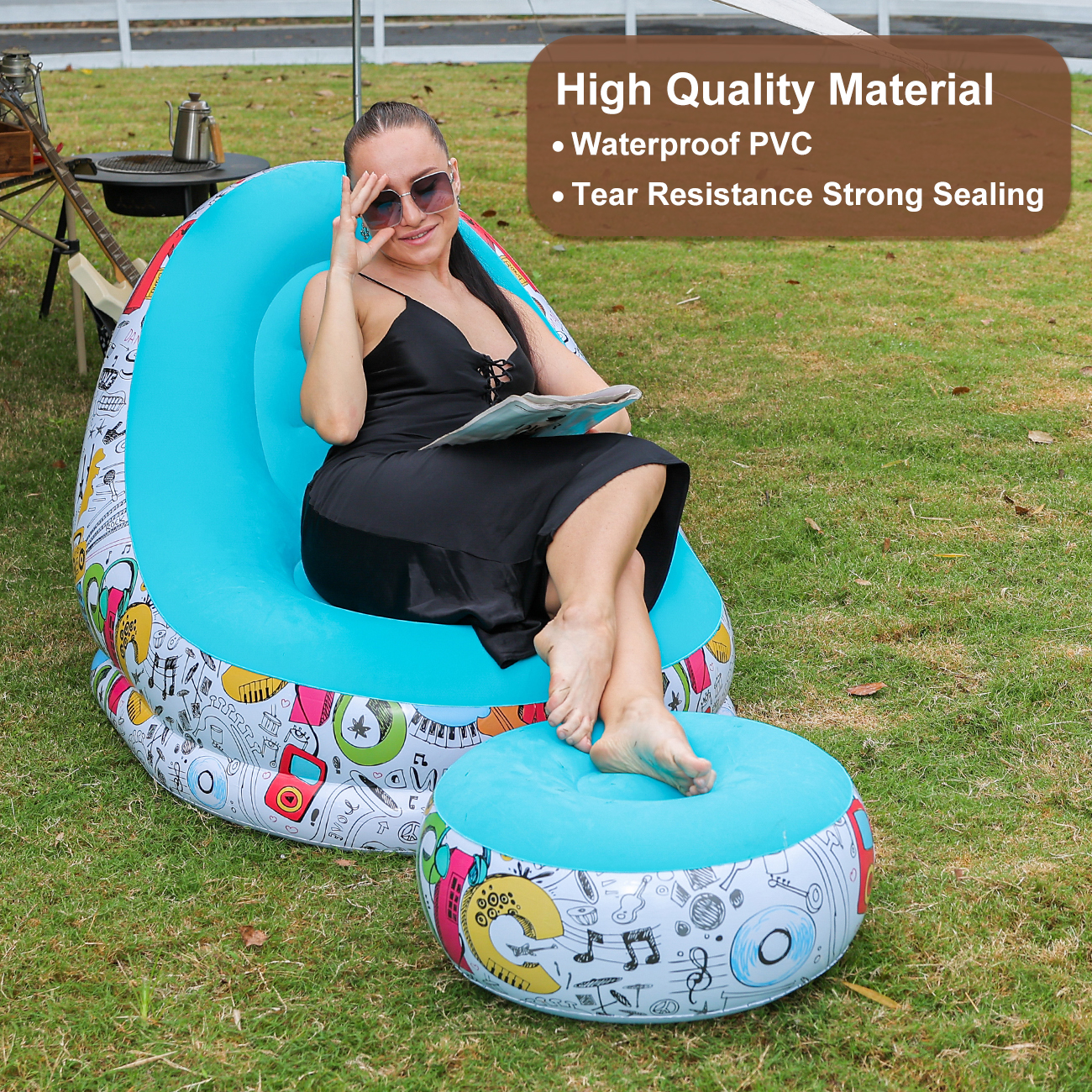 1PC Inflatable Lounger Chair w - Outdoor Sport Chairs ulasan dan harga
