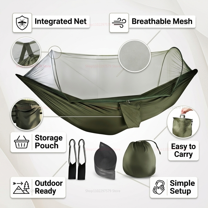 Portable outdoor camping hammo - Outdoor Sport Chairs ulasan dan harga