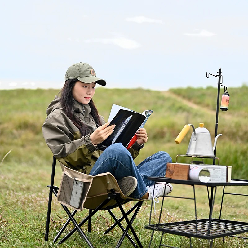 Portable Folding Camping Moon  - Outdoor Sport Chairs ulasan dan harga