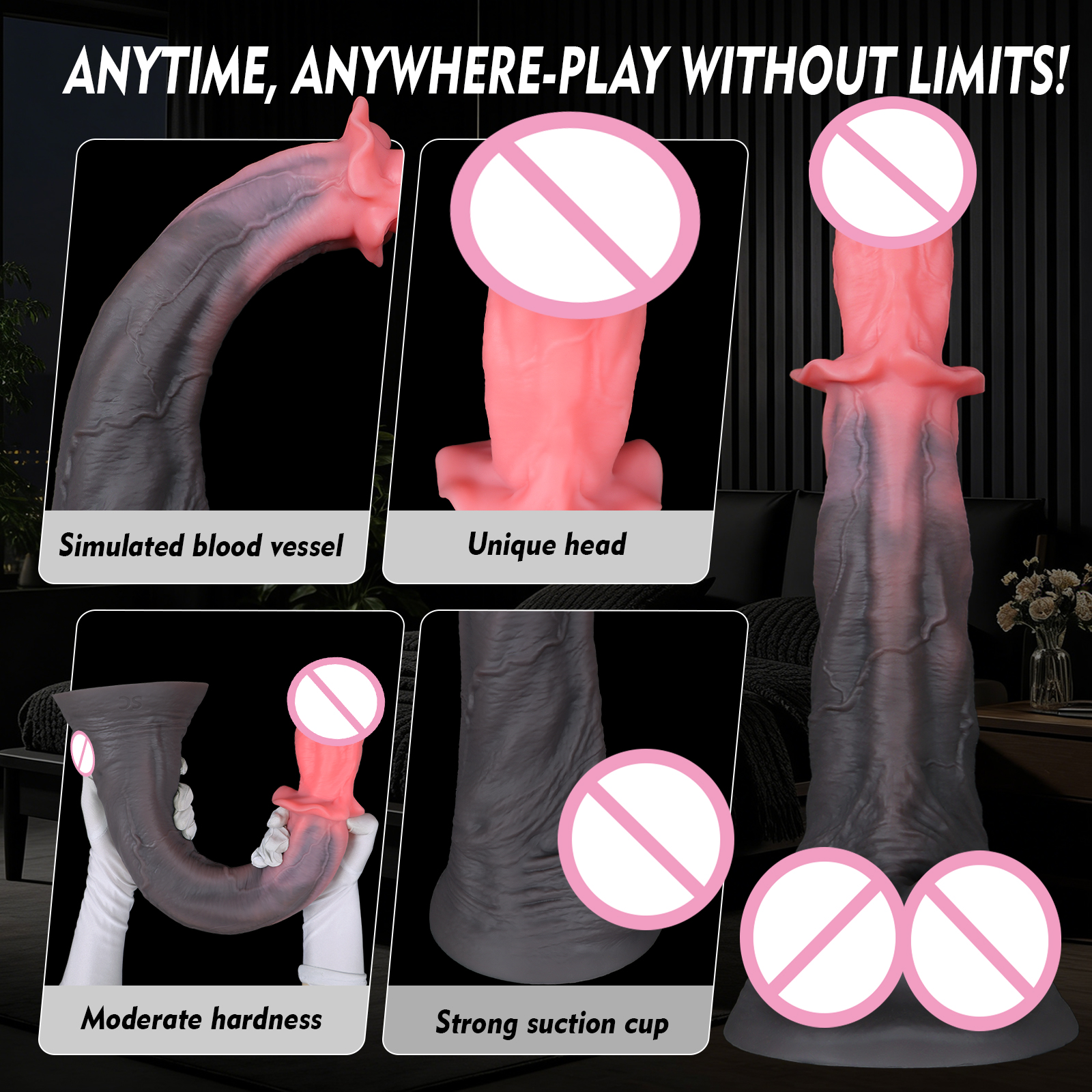 Long 54cm Horse Dildo Huge Rea - Lunge Line Horse ulasan dan harga