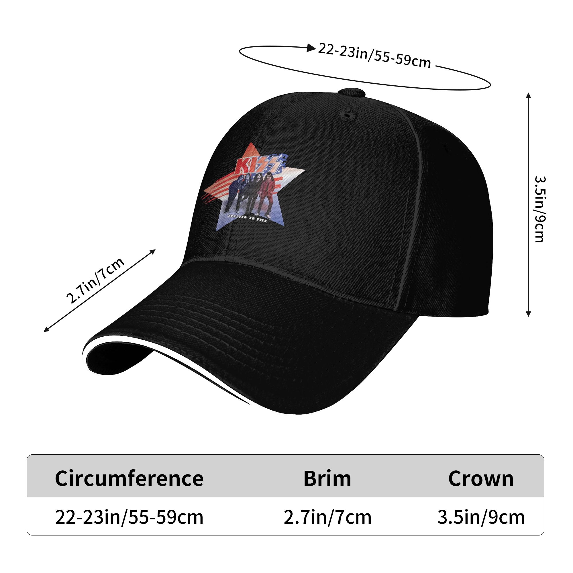 Kiss Band Baseball Cap Casual  - Outdoor Sport Dress ulasan dan harga