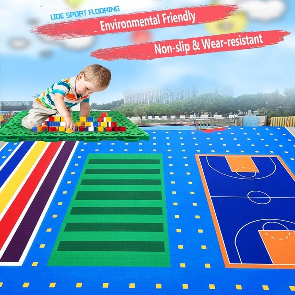 12 Outdoor Interlocking Floor  - Outdoor Sport Court Tiles ulasan dan harga