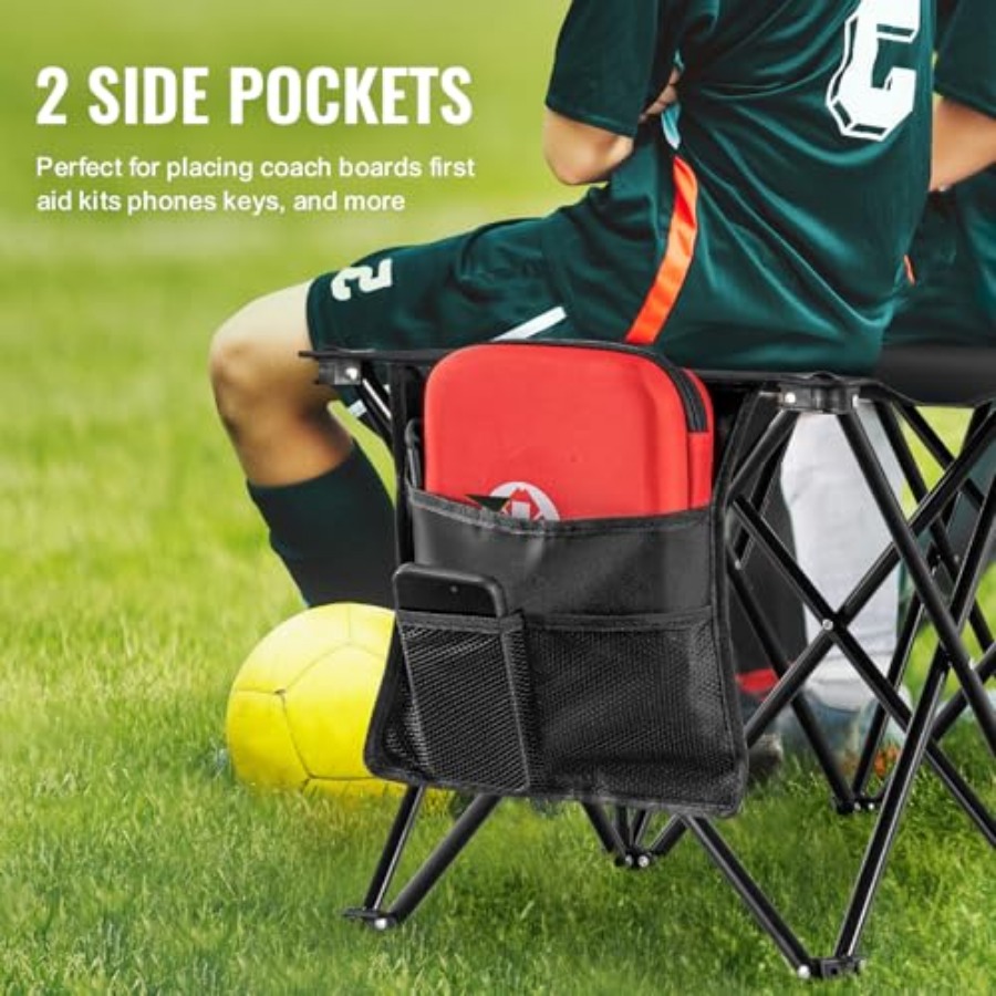 Portable Folding Bench 6 Seats - Outdoor Sport Bench ulasan dan harga