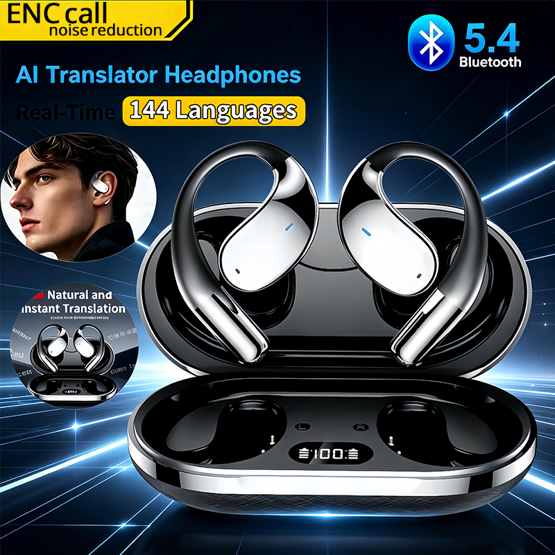 2026 New AI Translation Earbud - Outdoor Sport Is ulasan dan harga