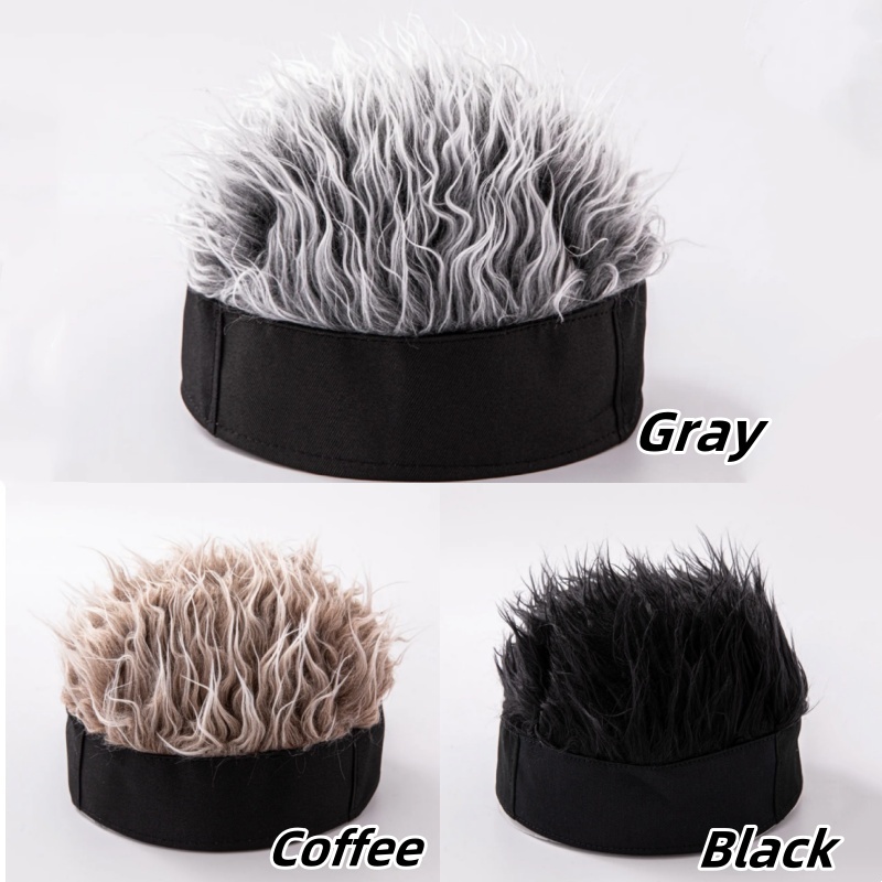 Men Womens Synthetic Wig Spike - Outdoor Sport Hat ulasan dan harga