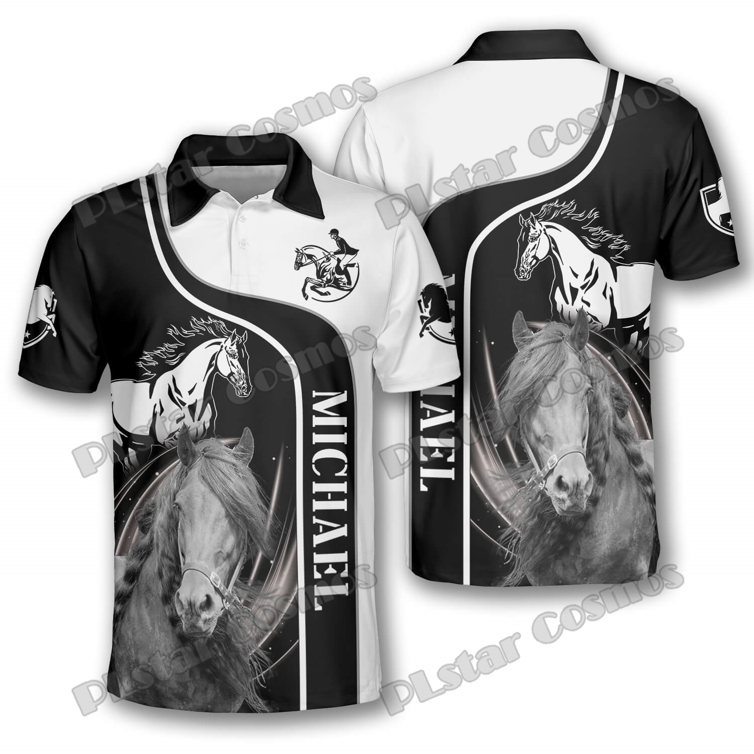 PLstar Cosmos Horse Racer Eque - Polo Shirt Equestrian ulasan dan harga