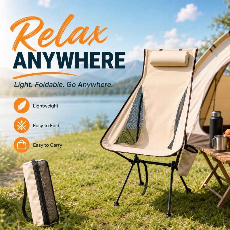 Westtune Portable Folding Camp - Outdoor Sport Chairs ulasan dan harga