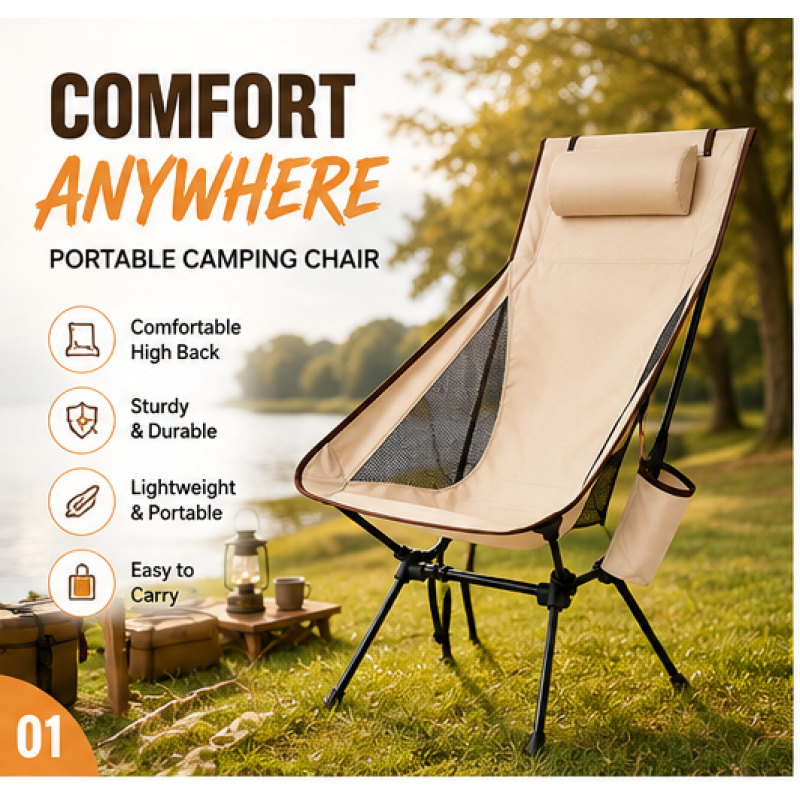 Westtune Portable Folding Camp - Outdoor Sport Chairs ulasan dan harga